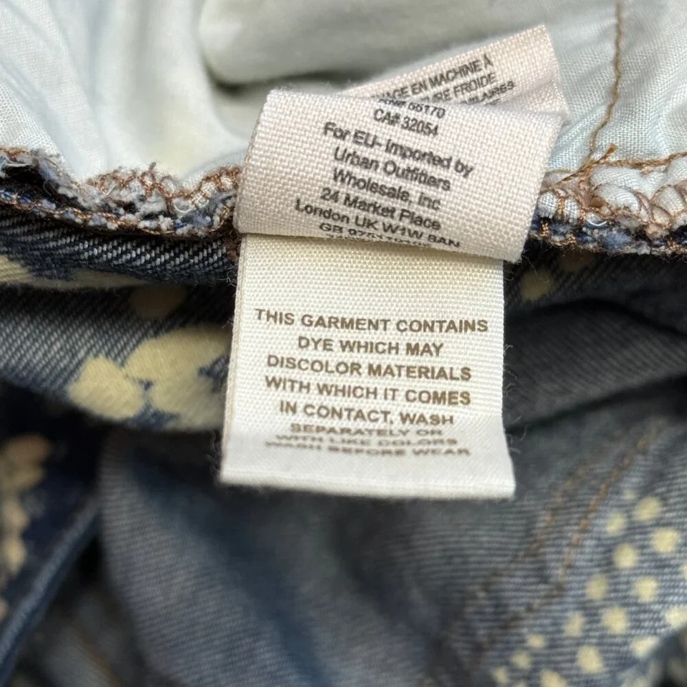 Women's Free People Bleached jeans Sz 31 Boho Fesitval Jeans - Picture 8 of 15